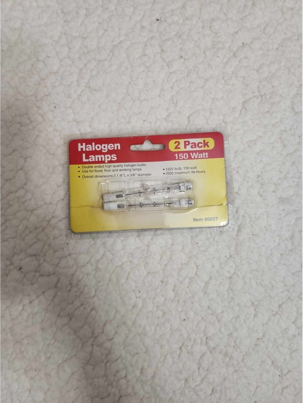 Halogen Lamps 150W 120V 2000 Hours Pack of 2